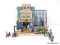 2012 COVENTRY COVE BY LEMAX WINTERGREEN TREE & WREATH NURSERY HOUSE WITH ADDITIONAL FIGURINES TO