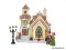 HOLIDAY VILLAGE BUILDING OF ST. MARKS CHURCH WITH AN ADDITIONAL FIGURINE OF A COUPLE (WOMAN IS