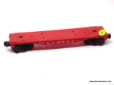 O GAUGE LIONEL TRAINS HELICOPTER FLAT CAR NO. 6819. MEASURES 10 IN LONG. IS MISSING THE HELICOPTER.