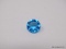 5.14 CT ROUND BLUE TOPAZ; MEASURES 12 X 7