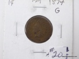 1874 INDIAN CENT.