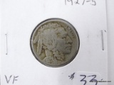 1927-S VERY FINE BUFFALO NICKEL.