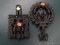 (R1) 2 PIECE VIRGINIA METALCRAFTERS LOT TO INCLUDE A 9-3 CAST IRON TRIVET AND A 9-2 GRAPE CAST IRON