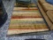 (R1) MODERN ABSTRACT PATTERN AREA RUG. MEASURES 5 FT X 8 FT. ITEM IS SOLD AS IS WHERE IS WITH NO