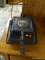 (R2) ANTIQUE GRISWOLD CAST IRON WAFFLE MAKER (HAS RUST). ITEM IS SOLD AS IS, WHERE IS, WITH NO