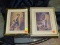 (R2) PAIR OF FRAMED CHILDRENS PRINTS (1 OF A BOY AND 1 OF A GIRL). ITEM IS SOLD AS IS, WHERE IS,