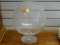 (R1) LARGE CLEAR GLASS BRANDY SNIFTER / TRIFLE BOWL. MEASURES 8 IN X 12 IN. ITEM IS SOLD AS IS,