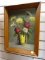 (R1) FRAMED OIL ON CANVAS OF A POT OF FLOWERS. IS SIGNED 