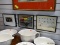 (R1) LOT OF 3 MINIATURE FRAMED ITEMS TO INCLUDE A PRINT FROM BEN ROSENTHAL OF A BATHTUB, A TOM