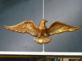 (R1) COPPER WALL HANGING EAGLE. MEASURES 20 IN ACROSS. ITEM IS SOLD AS IS WHERE IS WITH NO