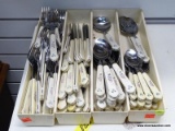 (R1) LOT OF ASSORTED PFALZGRAFF FLATWARE TO INCLUDE SPOONS, FORKS, AND KNIVES. ALL ARE IN 4 DIVIDED