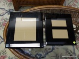 (R2) LOT OF 2 SMOKED GLASS PICTURE FRAMES. ITEM IS SOLD AS IS WHERE IS WITH NO GUARANTEES OR