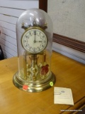 (R2) ORIGINAL KIENINGER & OBERGFELL 400 DAY ANNIVERSARY CLOCK WITH BRASS WORKINGS AND BASS AS WELL