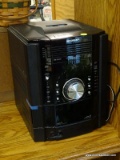 (R2) SHARP BRAND STEREO WITH IPOD DOCK, 5 CD CHANGER, DOUBLE CASSETTE DECK, AM/FM RADIO, AND AUX