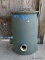 (SHED1) LARGE BARREL CHICKEN FEEDER- 21 IN DIA. X 36 IN H
