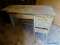(BUILDING 1) OAK DESK WITH 1 CENTER DRAWER AND 3 SIDE DRAWERS- DOVETAILED WITH OAK SECONDARY. ITEM