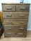 (APARTMENT) PINE THIS END UP STYLE CHEST- 32 IN X 19.5 IN X 48 IN. ITEM IS SOLD AS IS WHERE IS WITH