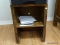 (APARTMENT) PINE THIS END UP SYLE NIGHT STAND- 18 IN X 16 IN X 24 IN. ITEM IS SOLD AS IS WHERE IS