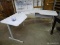 (SHOP OFFICE) U SHAPED COMPUTER DESK- 84 IN X 42 IN X 29 IN. ITEM IS SOLD AS IS WHERE IS WITH NO