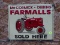 (SHOP) REPLICA FARMALL TRACTOR SIGN- 13 IN X 10 IN, NEED WRENCH TO REMOVE. ITEM IS SOLD AS IS WHERE