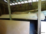 (BUILDING 1) LOT OF LUMBER- INCLUDES UNUSED 2 X 4'S, 2 X6'S AND 2 X 10'S, 3 SHEETS OF PARTICLE