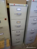 (SHOP OFFICE) METAL FILE CABINET- 15 IN X 25 IN X 49 IN. ITEM IS SOLD AS IS WHERE IS WITH NO