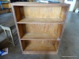 (SHOP) PINE THIS END UP SYLE BOOKCASE- 36 IN X 11 IN X 48 IN. ITEM IS SOLD AS IS WHERE IS WITH NO