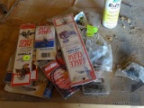 (SHOP) LOT OF FISHING SUPPLIES- HOOKS WEIGHTS, ETC. ITEM IS SOLD AS IS WHERE IS WITH NO GUARANTEES