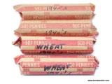 Wheat Cents - 4 rolls (200) - 1940's