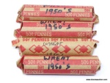 Wheat Cents - 4 rolls (200) - 1950's
