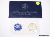 1973 Eisenhower Silver Dollar - blue envelope
