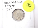 1944 Australia - 3 Pence - silver