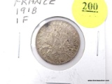 1918 France - 1 Franc - silver