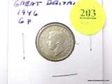 1946 Great Britain 6 Pence - silver