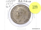 1935 Great Britain 1/2 Crown - silver