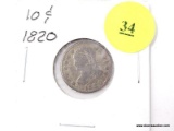 1820 Ten Cents - Capped Bust
