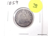1859 Quarter - Seated Liberty