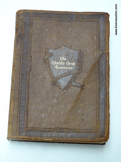 (R4) 1929 EDITION OF "GREAT ROMANCES". IS IN A PROTECTIVE PLASTIC SLEEVE. ITEM IS SOLD AS IS, WHERE