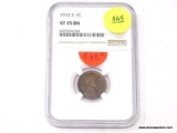1912-S LINCOLN WHEAT CENT - XF 45BN. GRADED BY NGC.