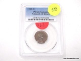 1910-S LINCOLN WHEAT CENT - GENUINE CLEANED - AU DETAIL. GRADED BY PCGS.