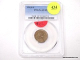 1910-S LINCOLN WHEAT CENT - AU 55. GRADED BY PCGS.