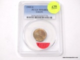 1909-S LINCOLN WHEAT CENT - MS 64RD. GRADED BY PCGS.