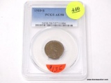 1910-S LINCOLN WHEAT CENT - AU 58. GRADED BY PCGS.