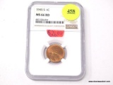 1945-S LINCOLN WHEAT CENT - MS 66RD. GRADED BY NGC.