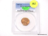 1957-D LINCOLN WHEAT CENT - MS 66RD. GRADED BY PCGS.