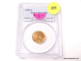 1939-S LINCOLN WHEAT CENT - MS 66RD. GRADED BY PCGS.