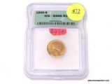 1939-S LINCOLN WHEAT CENT - MS 66RD. GRADED BY ICG.