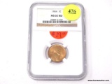 1944 LINCOLN WHEAT CENT - MS 65RD. GRADED BY NGC.