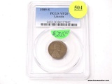 1909-S LINCOLN WHEAT CENT - VF 20. GRADED BY PCGS.