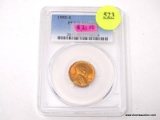 1955-S LINCOLN WHEAT CENT - MS 66RD. GRADED BY PCGS.